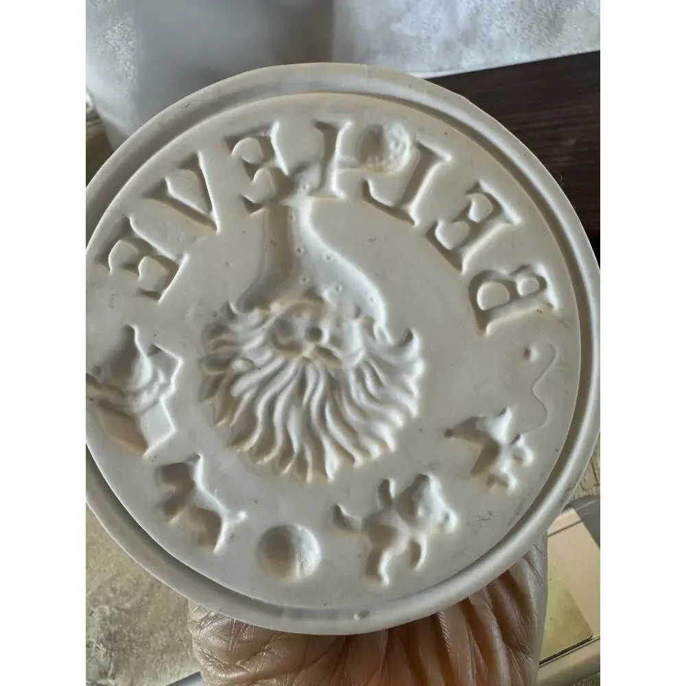 Vintage Mary Engelbreit “Believe” Santa Cookie Stamp Press Enesco 1999 Y2K ME